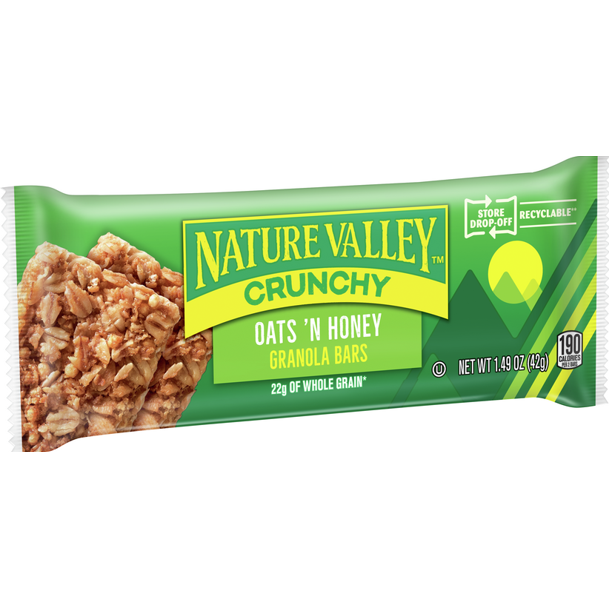 Nature Valley Crunchy Granola Bar, Oats 'n Honey, 1.49 oz,