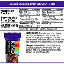 Load image into Gallery viewer, KIND BAR - Salted Caramel Dark Chocolate Almond 1.4 OZ Bar
